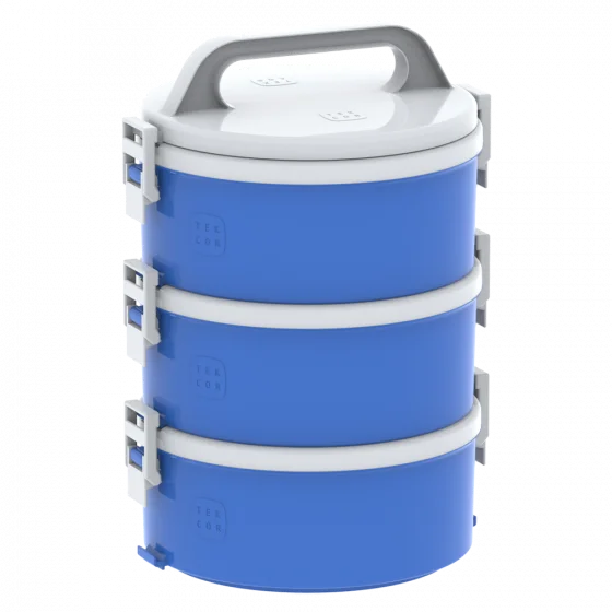 MARMITA TEKCOR 1,5L 1S 1D 1T AZUL - Soprano