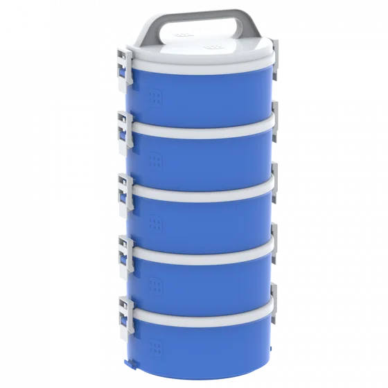 MARMITA TEKCOR 1,5L 3S 1D 1T AZUL - Soprano