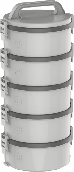 MARMITA TEKCOR 1,5L 3S 1D 1T CINZA - Soprano