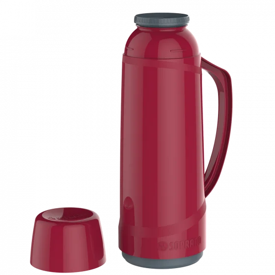 GARRAFA TERMICA CRISTAL 1L MISTO 10PCS 5AZ/5VM - Soprano