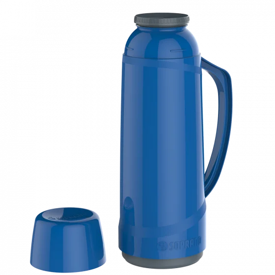 GARRAFA TERMICA CRISTAL 1L MISTO 10PCS 5AZ/5VM - Soprano