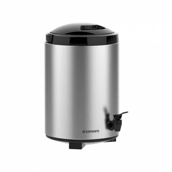 BOTIJAO PALACE 9,5L INOX/PRETO - Soprano