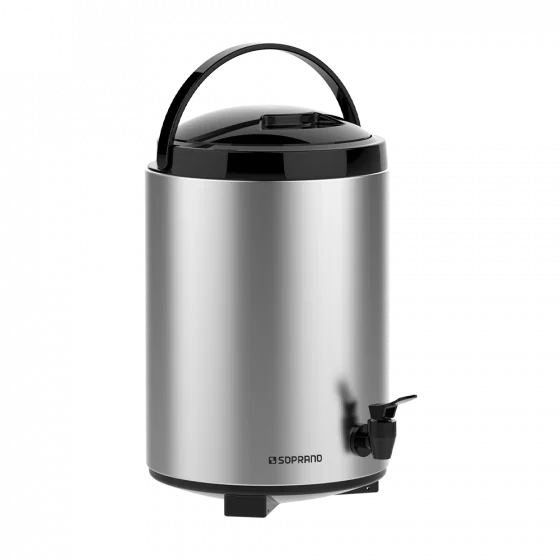 BOTIJAO PALACE 9,5L INOX/PRETO - Soprano