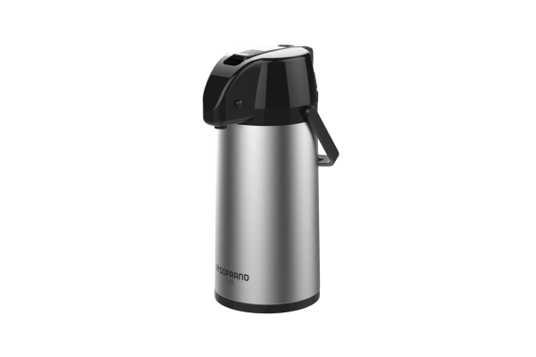 GARRAFA TERMICA EXCLUSIVA 1,9L INOX/PRETO