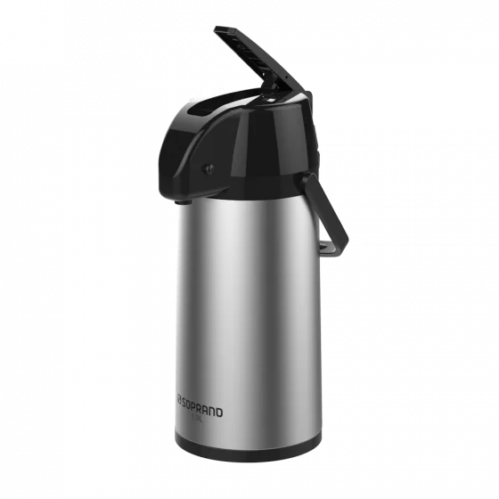 GARRAFA TERMICA EXCLUSIVA 1,9L INOX/PRETO - Soprano