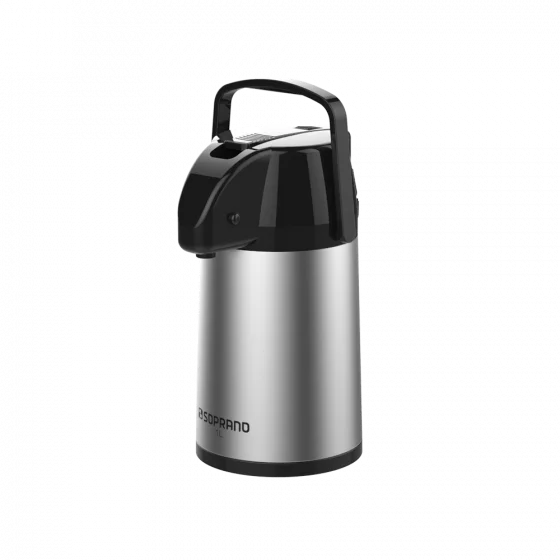 GARRAFA TERMICA EXCLUSIVA 1L INOX/PRETO - Soprano