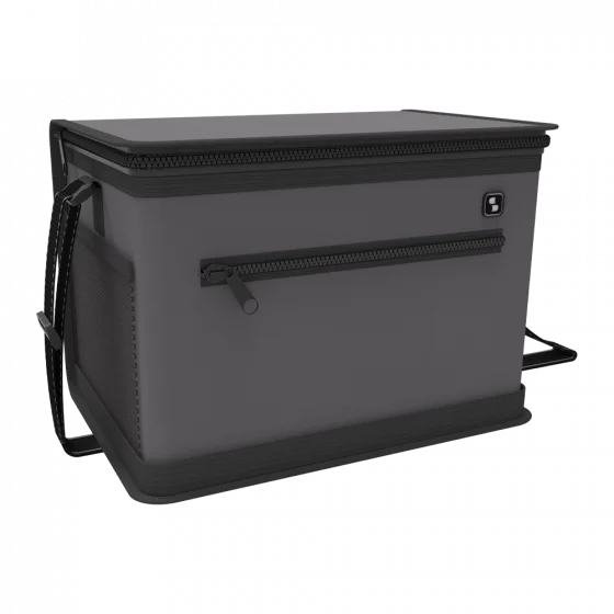 BOLSA TERMICA TROPICAL 20L PRETA/CINZA - Soprano