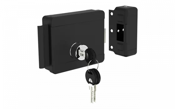 FECHADURA ELETRICA 12V BIPARTIDO PK  DIR/ESQ PRETO ROS40 - Soprano