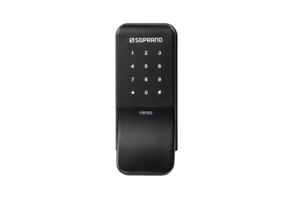 FECHADURA DIGITAL SOBREPOR EXT PRETA SENHA FSP202