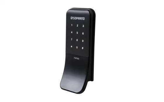 FECHADURA DIGITAL SOBREPOR EXT PRETA SENHA FSP202 - Soprano
