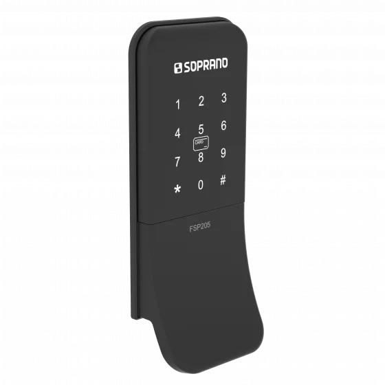 FECHADURA DIGITAL SOBREPOR EXT PRETA FSP205 - Soprano