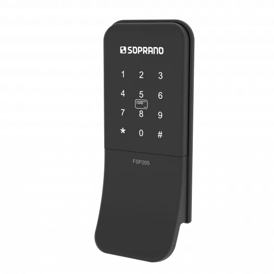 FECHADURA DIGITAL SOBREPOR EXT PRETA FSP205 - Soprano