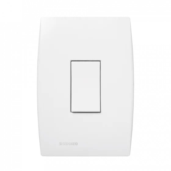 CJ 1 INT SIMP VERTICAL 10AX 250V 4X2 BR ILUS - Soprano