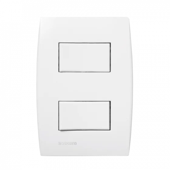 CJ 1 INT PAR 10AX 250V 4X2 BR ILUS - Soprano