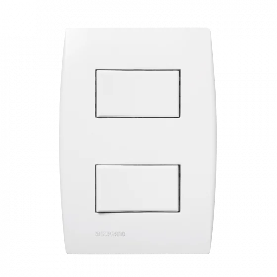 CJ 2 INT PAR 10AX 250V 4X2 BR ILUS - Soprano