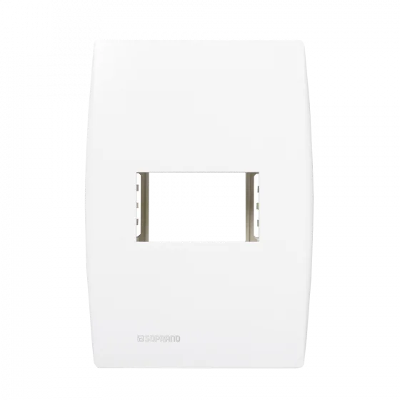 CJ PLACA 1M C/ SUPORTE 4X2 BR ILUS - Soprano