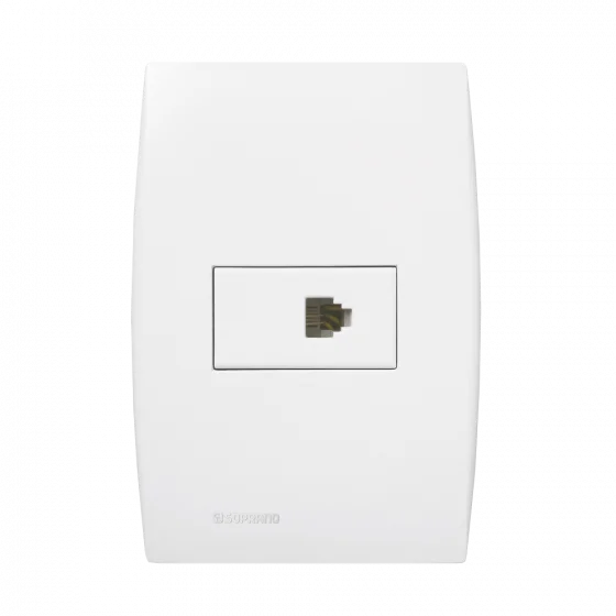 CJ 1 TOM RJ11 4X2 BR ILUS - Soprano