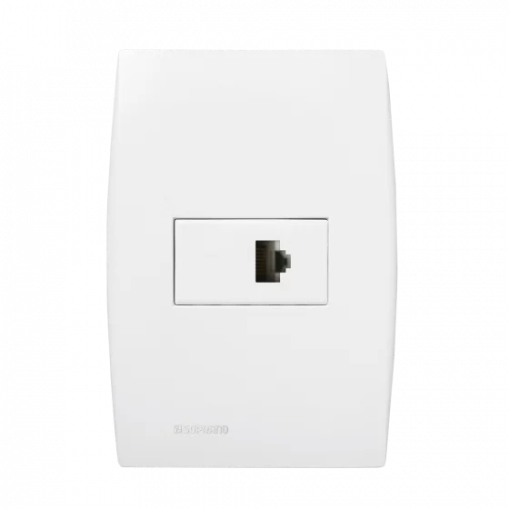 CJ 1 TOM RJ45 CAT5E 4X2 BR ILUS - Soprano