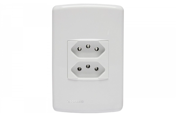 852012 CJ 1 TOM 2P+T DUPLEX 10A 250V 4X2 BR DUP