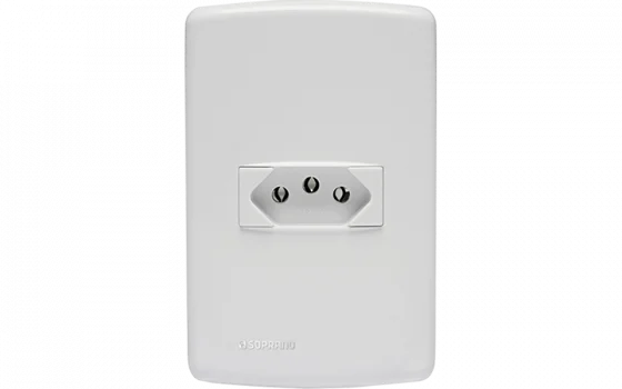 852021 CJ 1 TOM 2P+T 20A 250V 4X2 BR DUP - Soprano