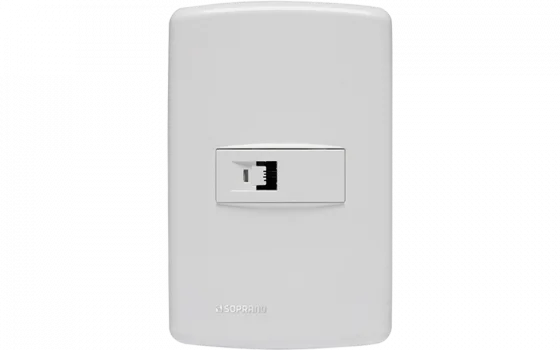 854011 CJ 1 TOM RJ11 4X2 BR DUP - Soprano
