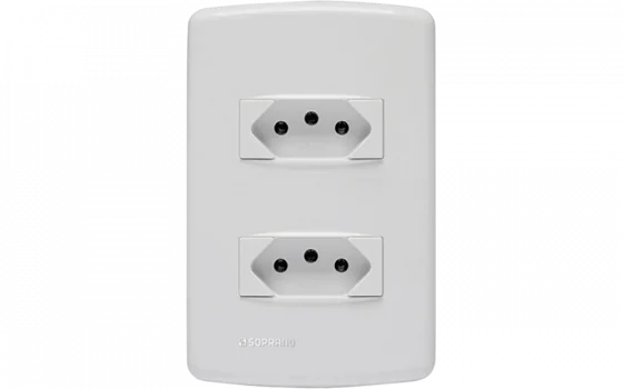852032 CJ 2 TOM 2P+T 20A 4X2 BR DUP - Soprano
